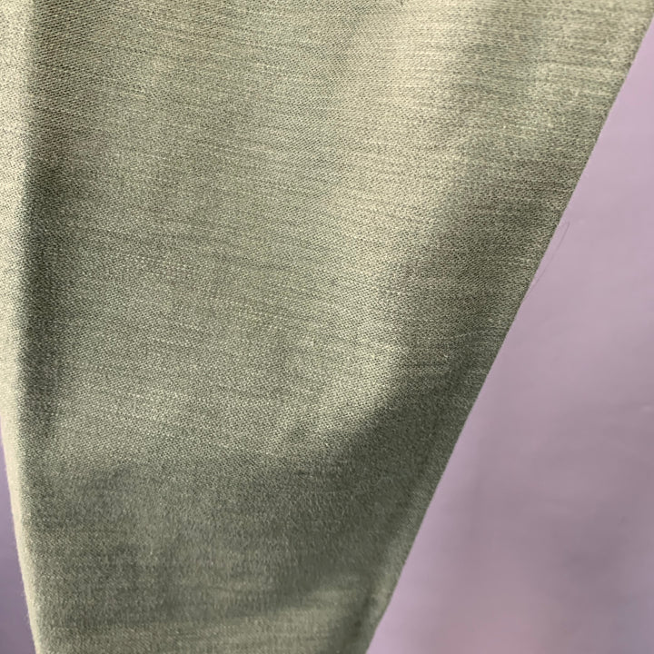 ORSLOW Size 34 Olive Green Cotton Straight Casual Pants
