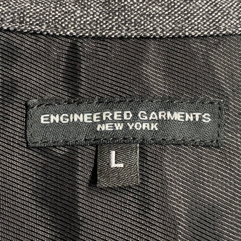 ENGINEERED GARMENTS Size L Grey Black Heather Cotton Blend Two Pockets Jacket