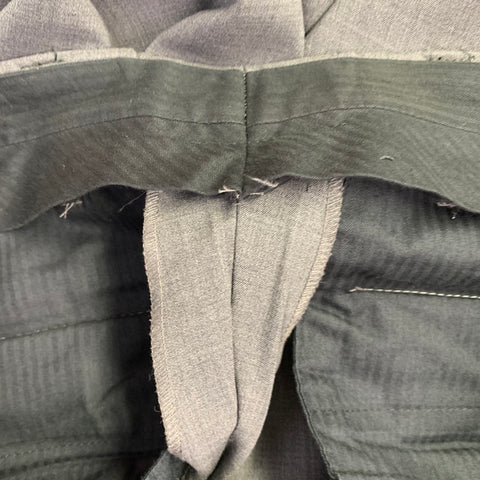 PRADA Size 30 Grey Wool Button Fly Slim Tapered Dress Pants