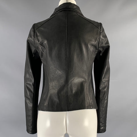VINCE Size S Black Zip Up Jacket