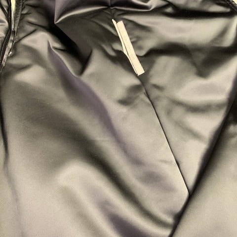 RICK OWENS FW21 Size 38 Gethsemane Black Cotton Oversized Raw Edge Vest