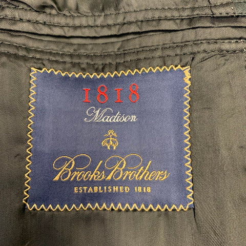 BROOKS BROTHERS Smoking en Laine Noir à un Bouton, Taille 40