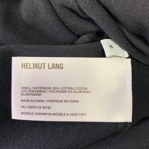 HELMUT LANG Size M Black Cut Out Crew Neck Pullover