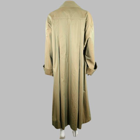 CHANEL Size 6 Green Chartreuse Cotton Iridescent Open Front Coat