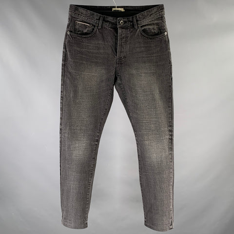TAYLOR STITCH Size 31 Black Heather Cotton Straight Jeans