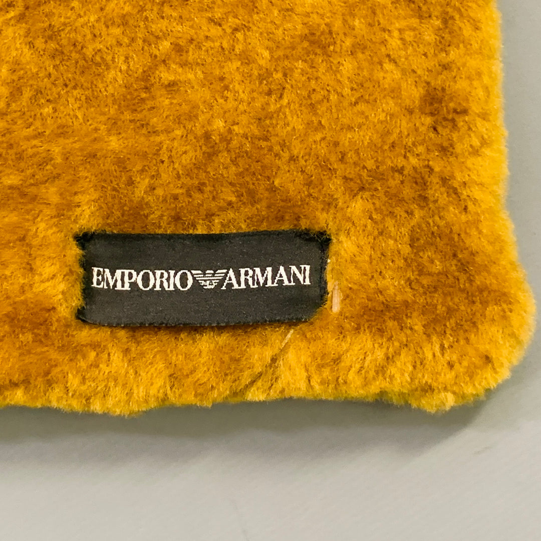 EMPORIO ARMANI Camel Faux Fur Neck Scarf