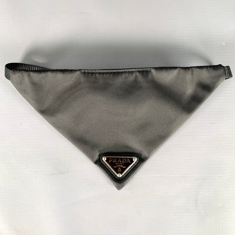 PRADA Size M Black Nylon Pet Bandana