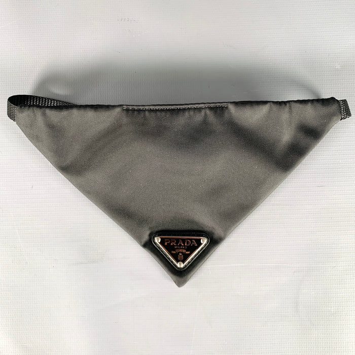 PRADA Size M Black Nylon Pet Bandana