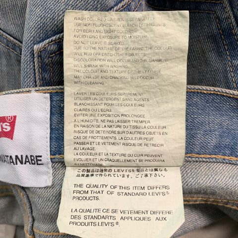 LEVI STRAUSS Taille XS Jean large en coton bleu