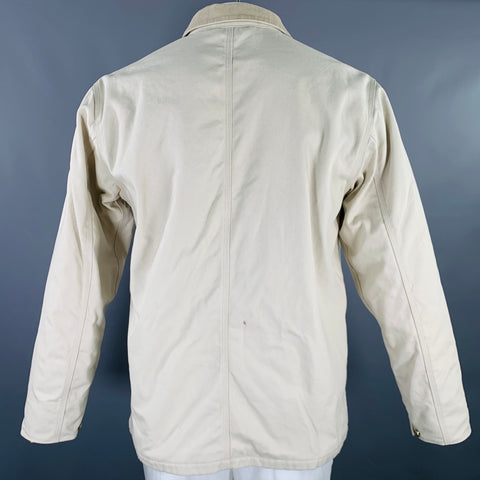 CARHARTT Size XL Michigan Cream Cotton Large Pockets Jacket