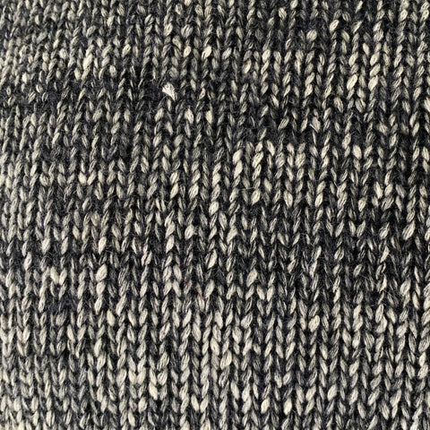 STEPHAN SCHNEIDER Size XL Grey Black Knit Cotton Blend Crew Neck Sweater