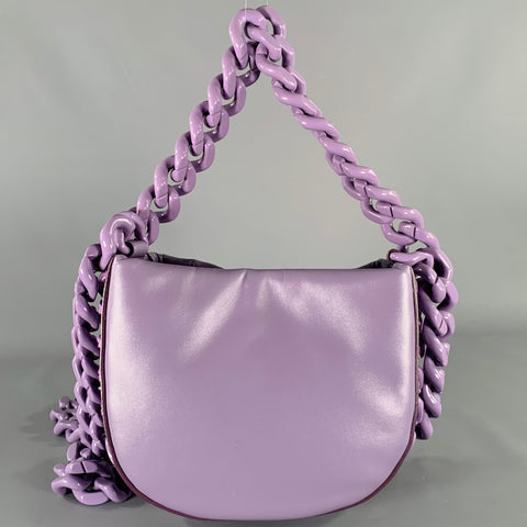 STELLA McCARTNEY Purple Faux Leather Handbag
