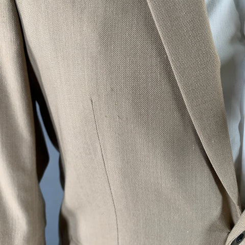 FILIPPA K Size 36 Khaki Polyester Blend Notch Lapel Suit