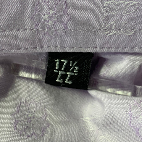PAUL SMITH Size XL Purple Lavender Jacquard Cotton French Cuff Long Sleeve Shirt
