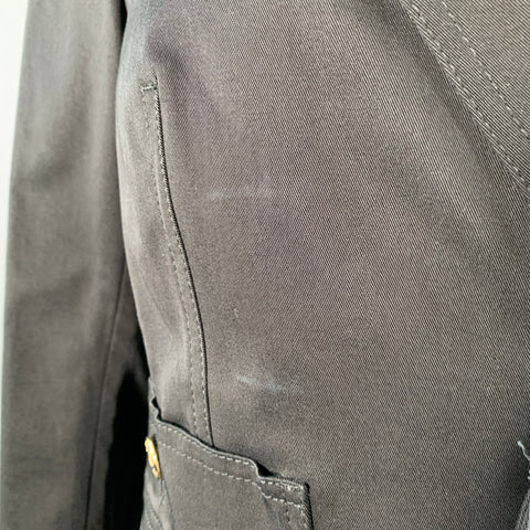 DSQUARED2 Size 8 Black Cotton Blend Single Breasted Jacket