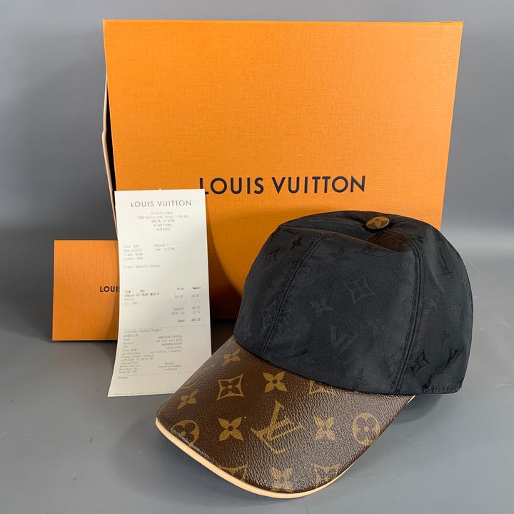 LOUIS VUITTON M76528 Logo Lambskin Silk Blend Hat