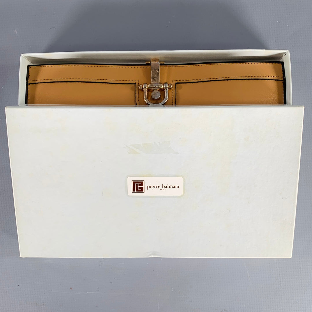 PIERRE BALMAIN Beige Gold Leather Wallet