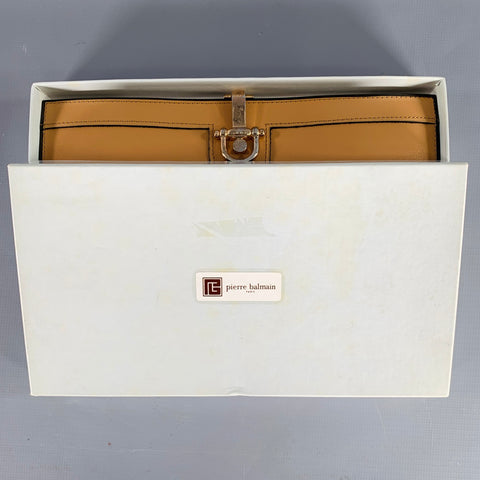 PIERRE BALMAIN Beige Gold Leather Wallet