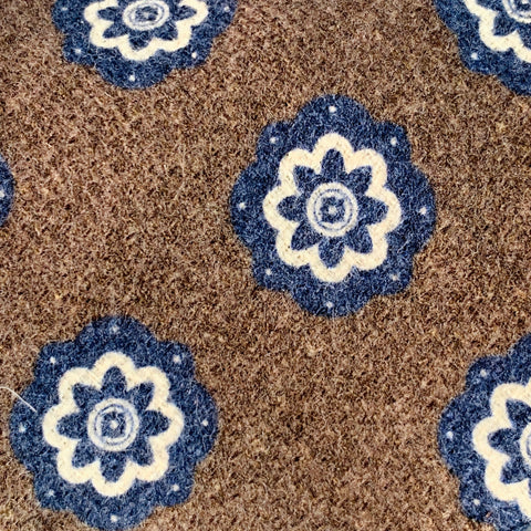ROSI One Size Brown Navy Floral Tie