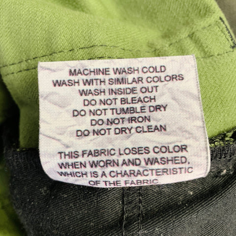 VERSUCHSKIND Size 33 Green Grey Cotton Blend Straight Zip Fly Jeans