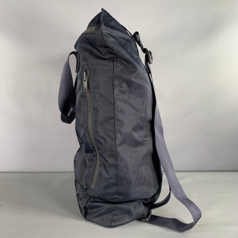 Y-3 Size One Size Navy Solid Nylon Backpack Bags