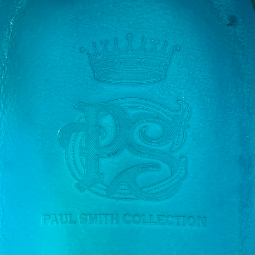 PAUL SMITH Size 9 Aqua Perforated Suede Leather Cap Toe Lace-Up Shoes PAUL SMITH Size 9 Aqua Perforated Suede Leather Cap Toe Lace  main image 3