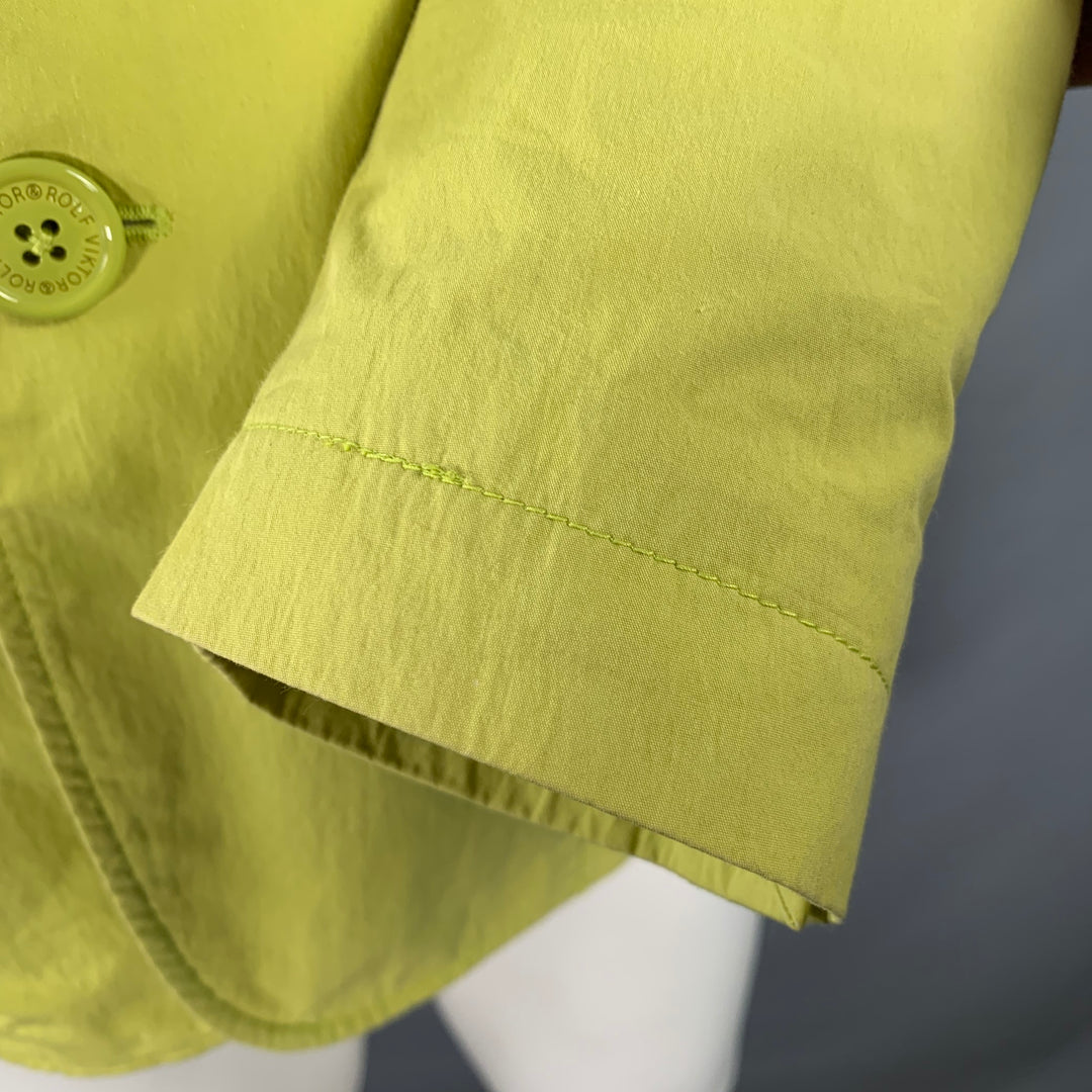 VIKTOR & ROLF Size 38 Yellow Cotton Blend Single Breasted Sport Coat