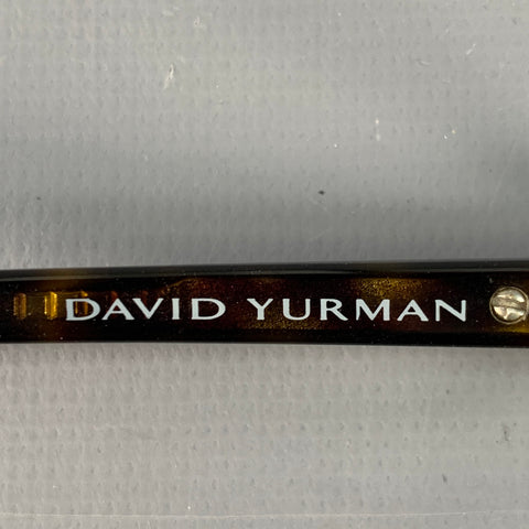 DAVID YURMAN Black Tortoiseshell Metal Embellished Acetate Frames Eyewear