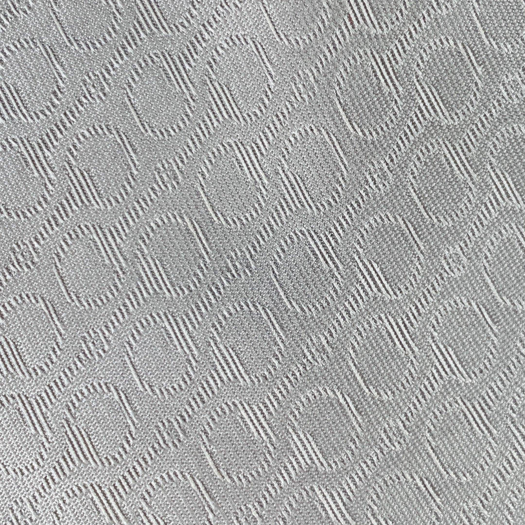 GUCCI Grey Silver Horsebit Stripe Silk Skinny Tie