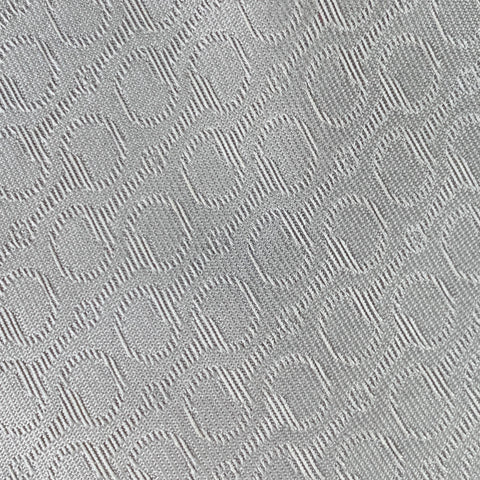 GUCCI Grey Silver Horsebit Stripe Silk Skinny Tie