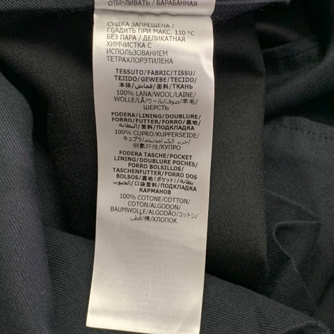ALEXANDER MCQUEEN Size 30 Black Wool Barathea Flat Front Dress Pants