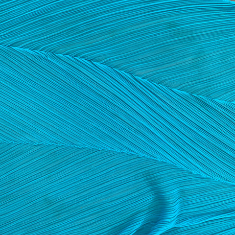 PLEATS PLEASE by ISSEY MIYAKE Blue Pleated Scarves & Shawls