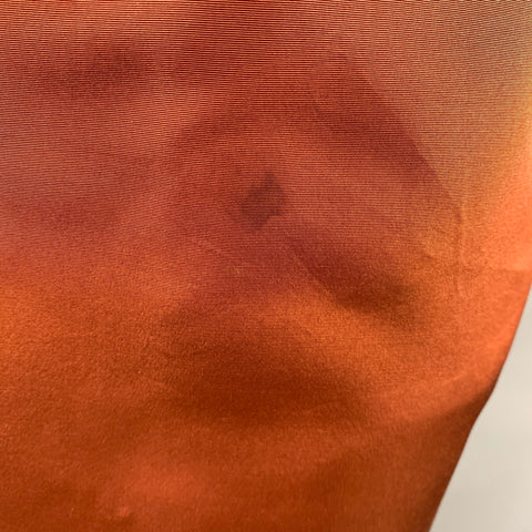 PRADA Size 6 Orange Rust Silk Blend 3 button Knee Length Skirt