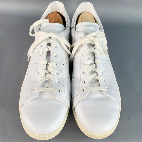 ADIDAS x STAN SMITH Size 13 White Leather Low Top Lace-Up Sneakers
