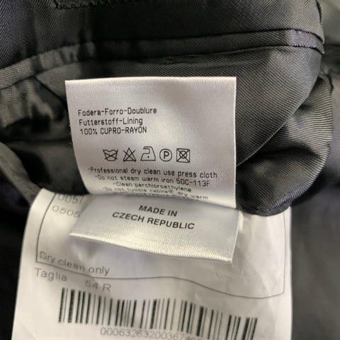 CALVIN KLEIN COLLECTION Size 40 Grey Wool Notch Lapel Tuxedo