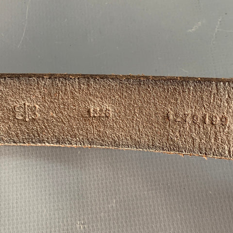POLO by RALPH LAUREN Size 32 Brown Silver Leather Belt