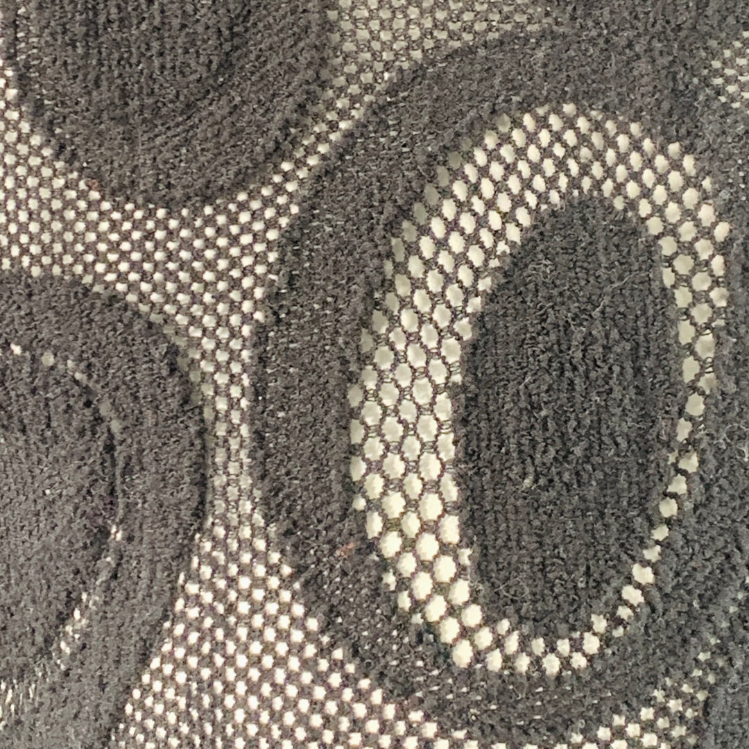 ANNE FONTAINE Size XL Prisme Black Polyamide Blend Mesh Button Up Blouse