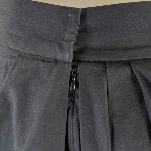 MARC JACOBS Size 2 Black Cotton Blend Lace A-Line Mid-Calf Skirt