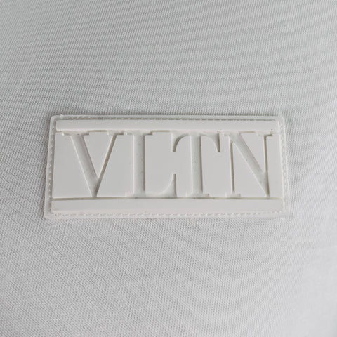 VALENTINO Size XL White Cotton Crew Neck T-shirt