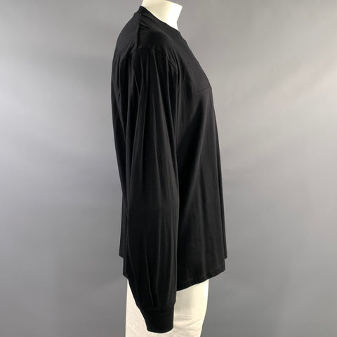 RANDOM IDENTITIES Size XXL Black Cotton Crew Neck Pullover
