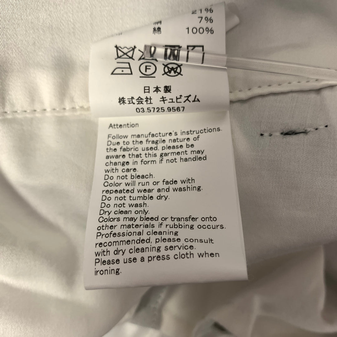 VISVIM Size L Green Pinstripe Wool Linen Silk Pants