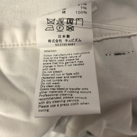 VISVIM Size L Green Pinstripe Wool Linen Silk Pants