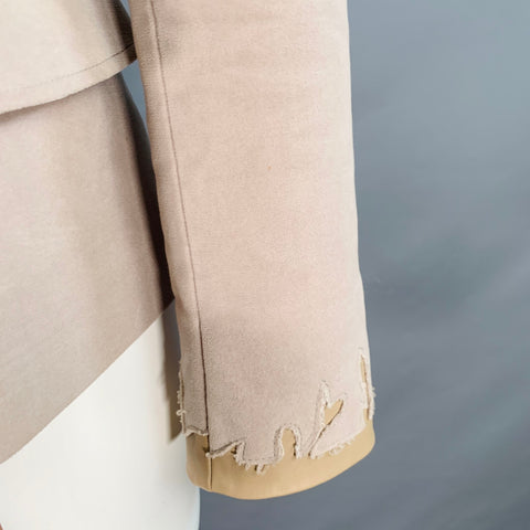PHILOSOPHY di ALBERTA FERRETTI Size S Dusty Pink Velvet Single Breasted Jacket Blazer