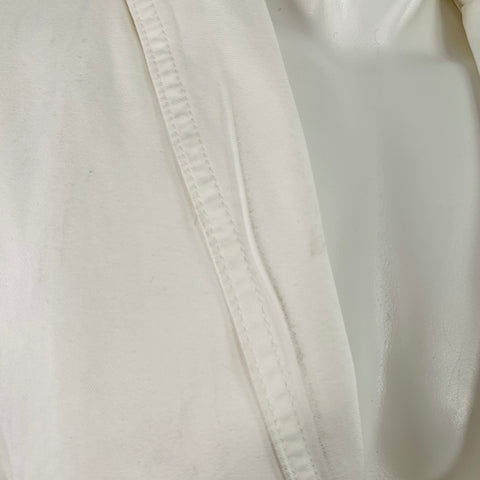 D&G by DOLCE & GABBANA Size 38 White Cotton Peak Lapel Jacket