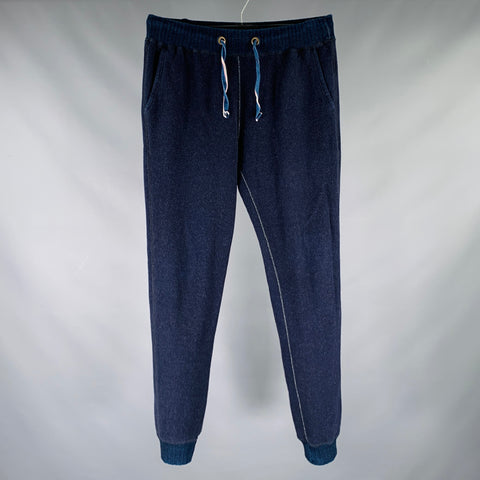 SYOAIYA Size M Blue Indigo Cotton Blend Sweatpants Casual Pants