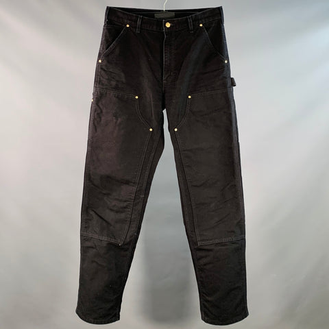 CARHARTT Size 32 Black Cotton Worker Jeans