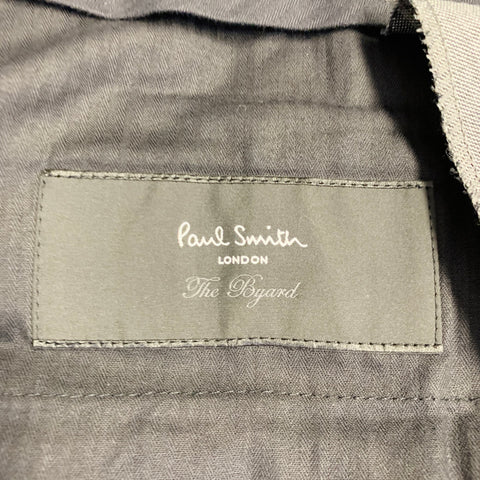PAUL SMITH Size 42 The Byard Regular Grey Charcoal Checkered Wool Notch Lapel Suit