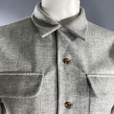 PENDLETON Size M Grey Heather Wool Long Sleeve Shirt
