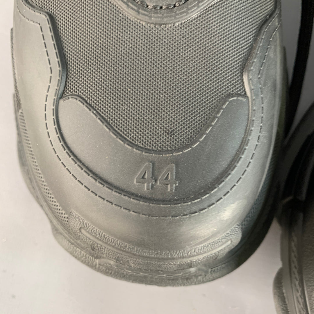 BALENCIAGA Size 11 Triple S Mold Black EVA Chunky Sneakers