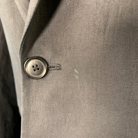 PAUL SMITH Size 38 Black Cotton Blend Single Breasted Sport Coat